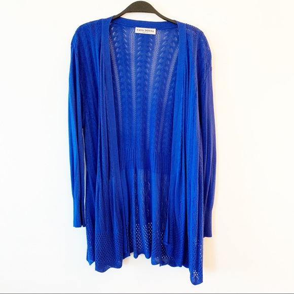 Sweaters - 🔺SOLD🔺 Cobalt Blue Open Front Knit Cardigan